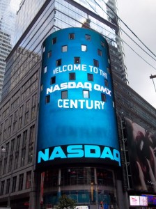 NASDAQ sign on Times Square